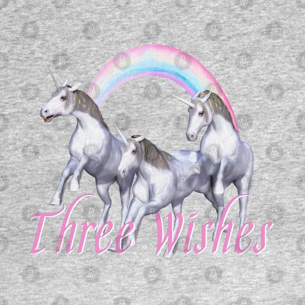 Three Wishes Magical Unicorns by D_AUGUST_ART_53